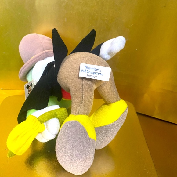 WALT DISNEY DISNEYLAND DISNEY WORLD 80’s PINOCCHIO JIMINY CRICKET PLUSH w/TAGS - Picture 15 of 16